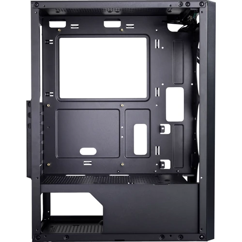 Корпус Frime Nucleus Black (Nucleus-U3-GLS-4DTRMLT16.6WP): Материал передней панели пластик, металл и закалённое стекло