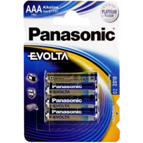 Батарейка Panasonic EVOLTA AAA BLI 4 ALKALINE (LR03EGE / 4BP)