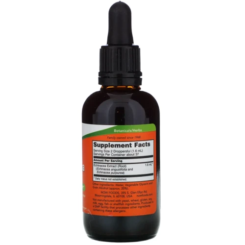 Now Foods Echinacea Extract Эхинацея екстракт 60 мл: Форма выпуска Капли