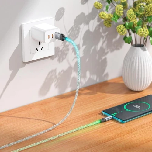 Кабель Hoco USB Cable to USB-C U112 3A 1m Gray фото 6