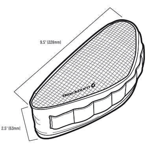 Велосумка Сумка на раму Blackburn Outpost Corner влагозащита 0.7л черный 130г (7099760)