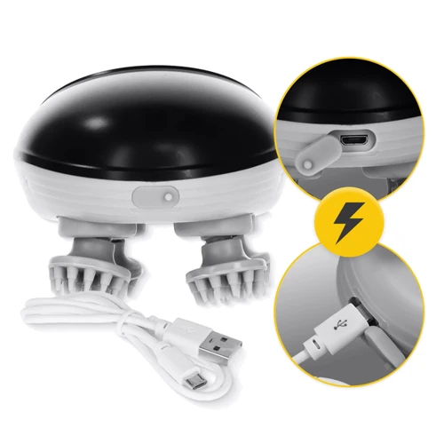 Массажер 4FIZJO Smart Head Massager Black (4FJ0620): Габариты, см 10х9х7
