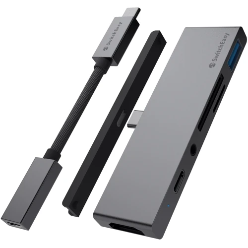 Адаптер SwitchEasy Adapter USB-C to USB+HDMI+USB-C+SD+3.5mm (GS-109-229-253-101)