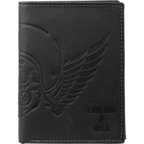 Мужской кошелек I am Bad&Wild черный (DNKN4-HUB-black): Пол Мужской