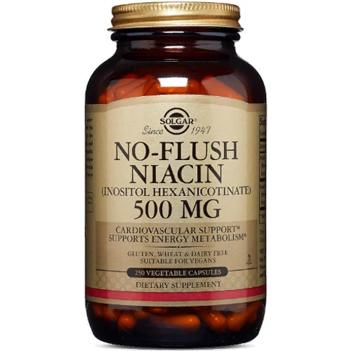 Solgar Niacin 500 mg Солгар Ниацин 250 капсул