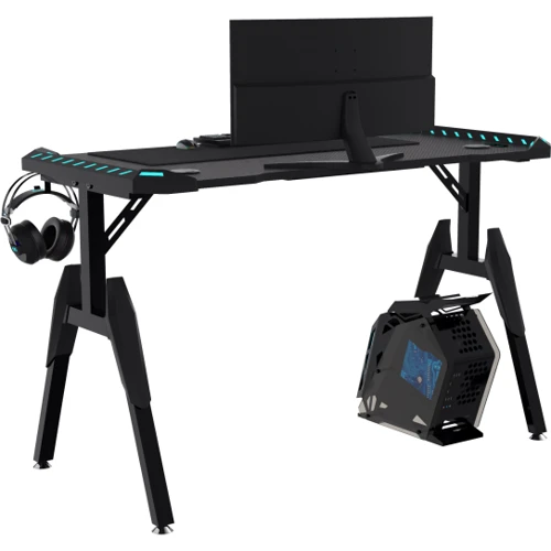 Геймерский стол GT Racer 140x60x73 см Black (T-1444)