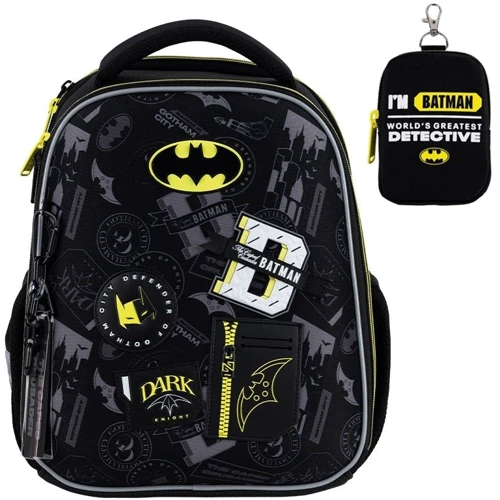 Набор Kite рюкзак + пенал + сумка для обуви 555 DC Batman (SET_DC25-555S) фото 23
