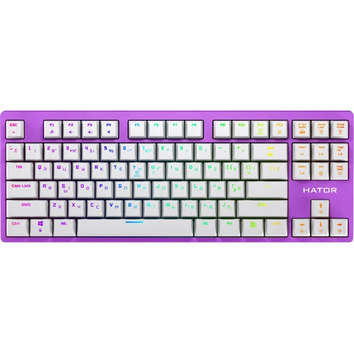 Клавиатура Hator Rockfall EVO TKL Optical Eng/Ukr/Rus, Lilac (HTK-633)