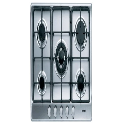 Варочная поверхность газовая Gorenje G 760 AX1: Расположение панели спереди