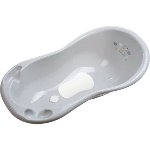 Ванночка Maltex Zebra 100 см со сливом и антискользящим ковриком серая (6753_90)