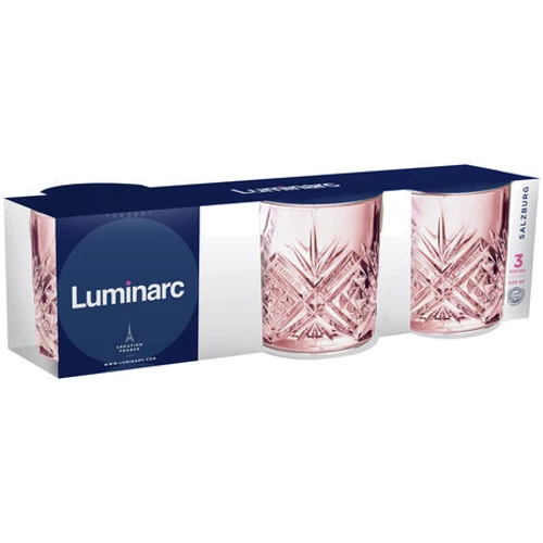 Набор стаканов Luminarc Зальцбург Розовый 3х300 мл (Q2848/1): Объем стакана мл 3х300