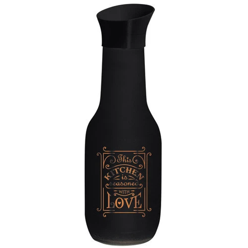 Пляшка для води HEREVIN Black Mat 1 л скло (111653-120)