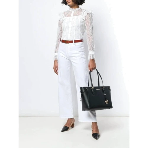 Женская сумка тоут Michael Kors VOYAGER MD MF TZ TOTE черная (30H7GV6T8L001): Пол Женский
