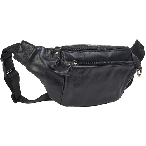 Чоловіча поясна сумка Buffalo Bags чорна (SHIM8839A-black)