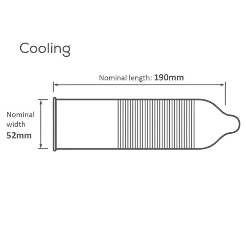Презерватив із охолоджуючим ефектом Pasante - Cooling, 1 шт