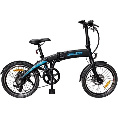Електровелосипед Like.Bike Flash (black / blue): Колір синій