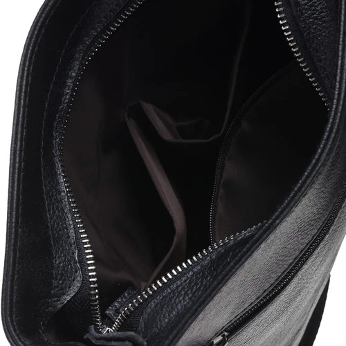 Мужская сумка планшет Keizer черная (K15003-1-black): Материал Натуральная кожа