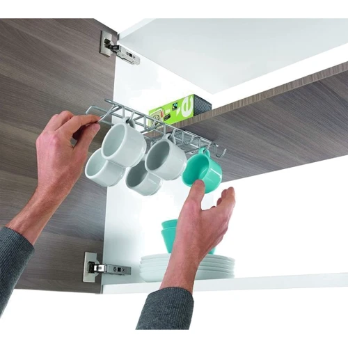 Тримач для чашок Metaltex Polytherm Slide-Hooks 13х28х5см (364937): Матеріал нержавеющая сталь