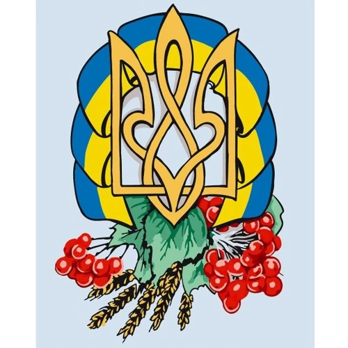 Картина за номерами Art Craft Герб України 40х50 см (10592)
