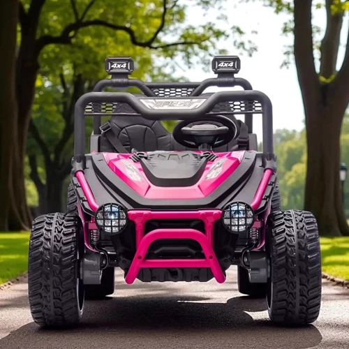 Дитячий електромобіль Bambi Баггі рожевий (M 6208EBLR-8(24V))