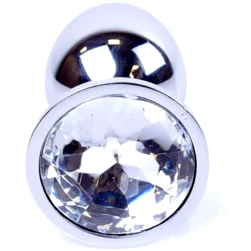 Анальная пробка Boss Series - Jewellery Silver PLUG Clear S (BS6400012)