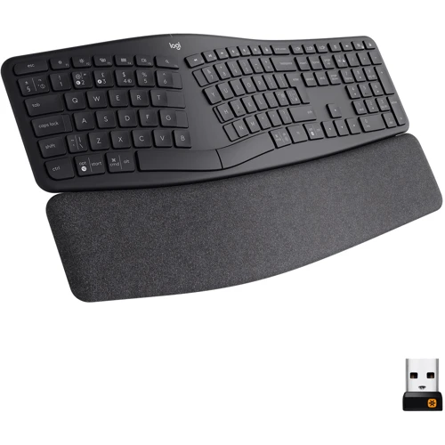 Клавіатура Logitech ERGO K860 Bluetooth/Wireless UA Black (920-010108)
