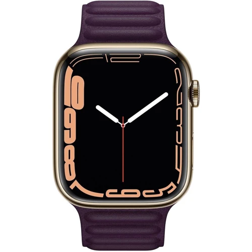 Аксессуар для Watch Apple Leather Link Dark Cherry S/M (ML7W3) for Apple Watch 42/44/45/49mm UA: Совместимость Apple Watch 49mm, Apple Watch 44mm, Apple Watch 42mm, Apple Watch 45mm