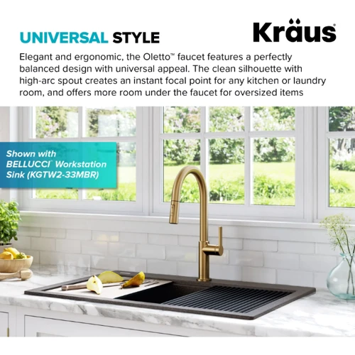 Змішувач для кухонного миття Kraus KPF-2820BB