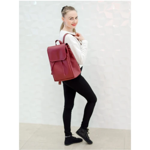 Жіночий рюкзак Sambag Loft BZN бордовий (22300005): Країна виробник Украина