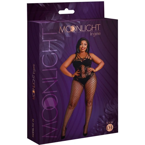 Бодистокинг Moonlight Lingerie Model 04 Plus Black
