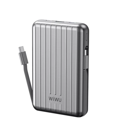 Внешний аккумулятор WIWU Power Bank 10000mAh Trunk 22.5W Magnetic Wireless Silver