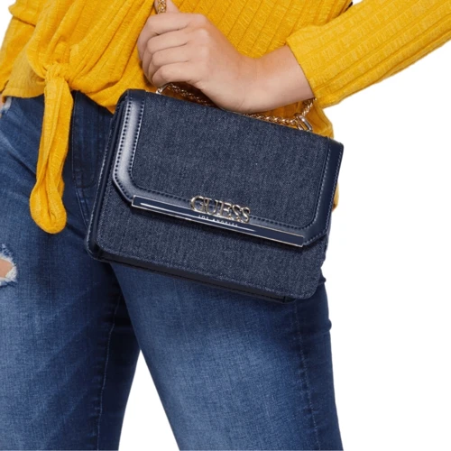 Женская сумка кросс боди GUESS темно-синяя (885503045075): Пол Женский