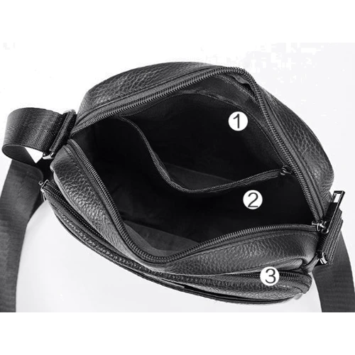 Мужская сумка через плечо Buffalo Bags черная (SHIM7603A-black): Тип Сумки