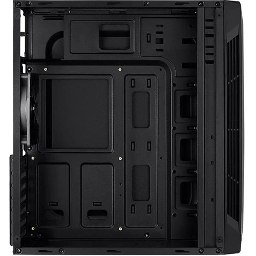 Корпус Aerocool Split-A-BK-v1 Black Mid Tower RGB acrylic side panel: Матеріал передній панелі пластик