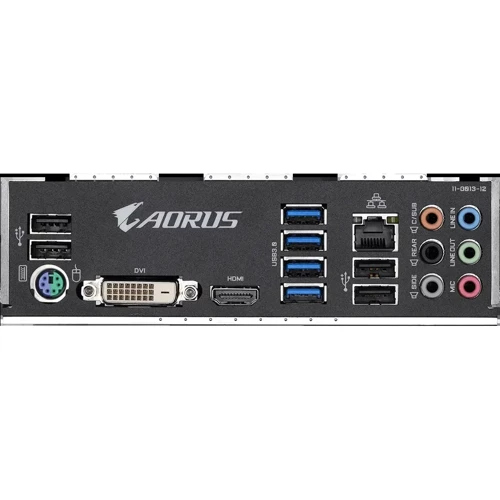 GIGABYTE B450 AORUS ELITE V2: Разъемы на задней панели USB 2.0, USB 3.2 Gen 1