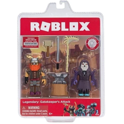 Ігрова колекційна фігурка Jazwares Roblox Game Packs Legendary: Gatekeeper's Attack, набір 2 шт. (ROB0206): Серія Game Packs