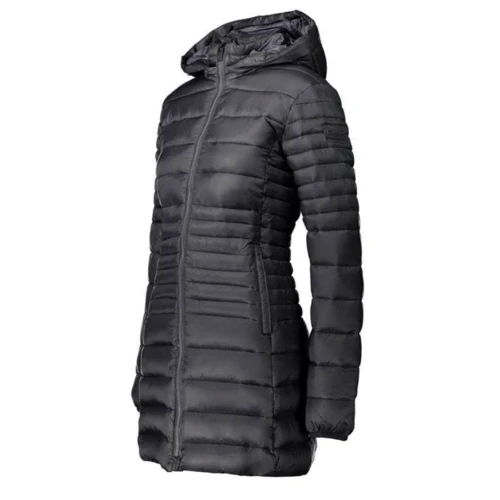 Куртка CMP Woman Parka Snaps Hood 30K3676-U901 44 (36) черная демисезон с капюшоном: Длина рукава Длинный