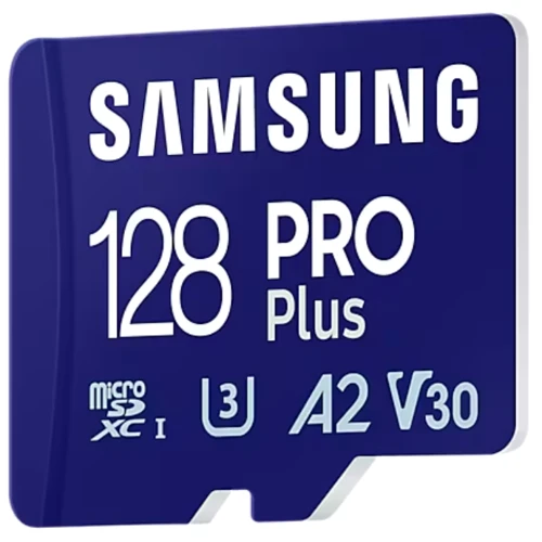 Карта пам'яті Samsung 128GB microSDXC Class 10 UHS-I U3 V30 A2 Pro Plus + USB card reader (MB-MD128SB/WW): Тип карти MicroSDXC