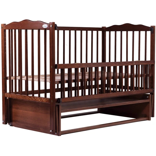 Кровать Babyroom Веселка маятник, откидной бок DVMO-2 бук орех (621999)