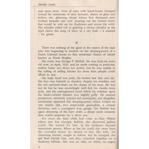 Sinclair Lewis: Babbitt: Количество страниц 352