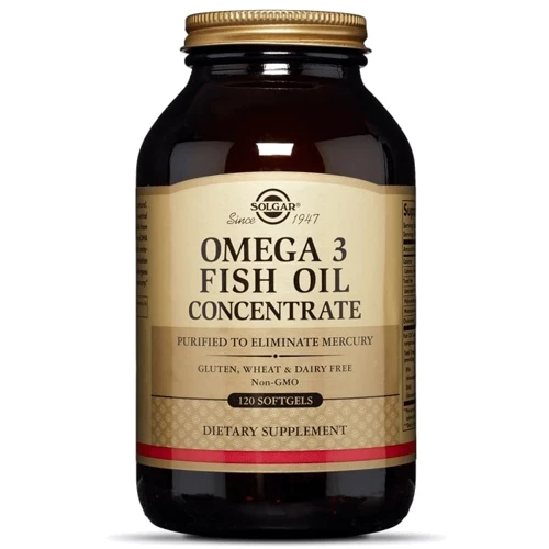 Solgar Omega-3 Fish Oil Concentrate, 120 Softgels