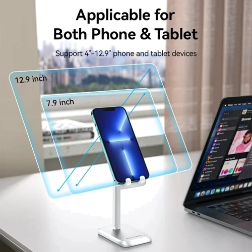 Держатель Vention Desk Holder KCQW0 White for Tablets and Smartphones from 4'' to 12.9'': Тип настольный