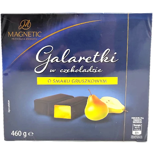 Цукерки Magnetic Galaretki o smaku gruszkowym w czekoladzie, 460 г (WT3919)