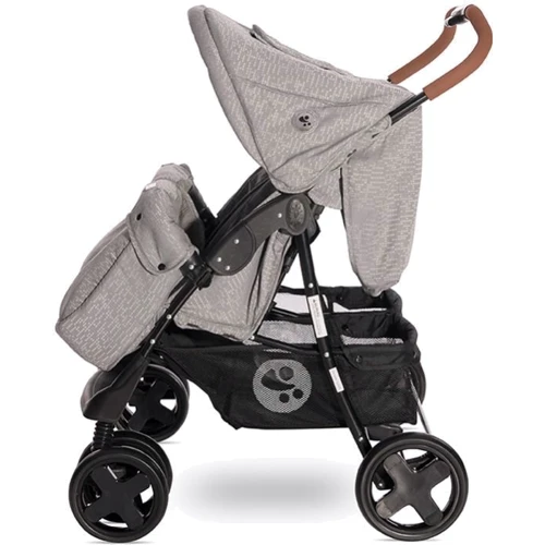 Коляска для двойни Lorelli TWIN (steel grey) фото 7