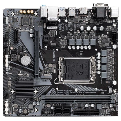 GIGABYTE H610M H DDR4: Разъемы на плате SATA 3.0, M.2, USB 3.2 Gen 1, USB 2.0