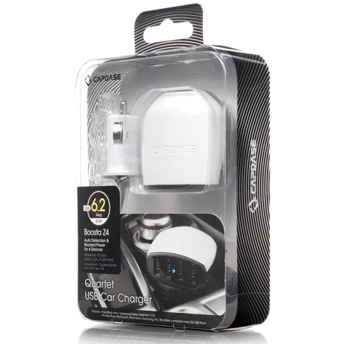 Зарядное устройство Capdase USB Car Charger Boosta Z4 4xUSB 6.2A White (CA00-7B02)