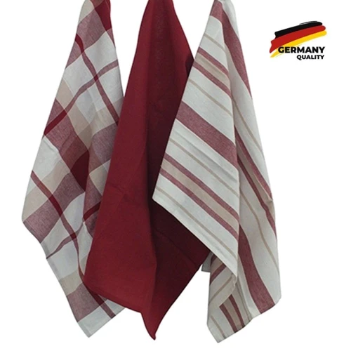 Полотенце Набор полотенец KELA Pasado красный 65х45 см, 3 шт. (15963)