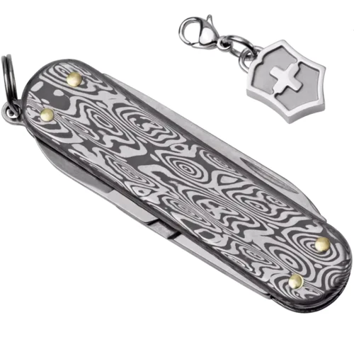 Мультитул Victorinox CLASSIC SD Brilliant Damast 0.6221.34 (Vx06221.34): Кількість інструментів 4