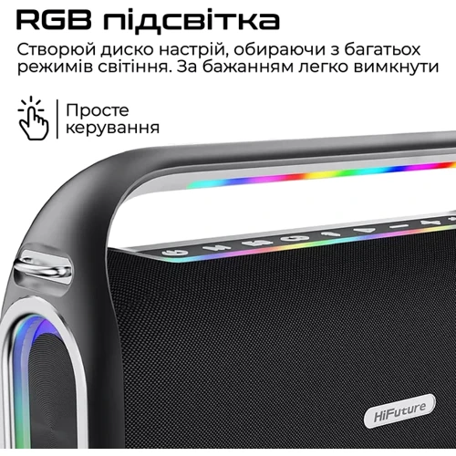 Акустика HiFuture Musicbox 300 Black (musicbox300.black): Подключение Bluetooth / 1 x jack 3.5 мм / USB