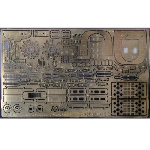 Набор деталировки Metallic Details для самолета C-45 (ICM) MD-PE4820